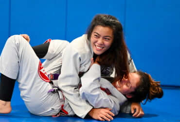Beginner Brazilian Jiu Jitsu class at Gracie Barra Argyle in Argyle, Texas