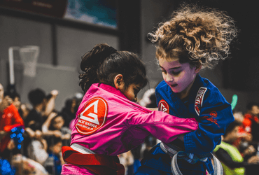 Kids Brazilian Jiu Jitsu class at Gracie Barra Argyle in Argyle, Texas